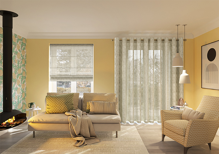 Siena Voile, Khaki Brown - Made to Measure Curtains - Image 16